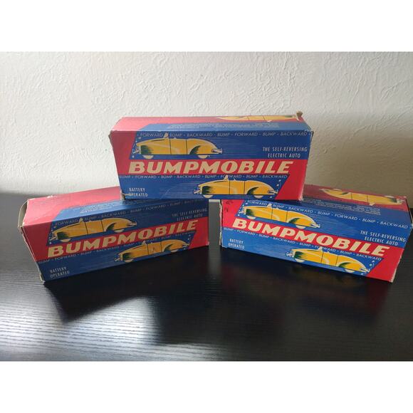 RARE Vintage 1950s Bumpmobile  (3) with Original Boxes - Picture 1 of 7